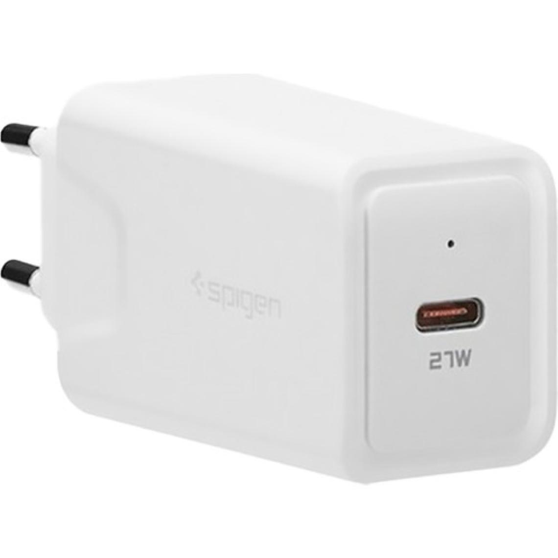 Spigen SteadiBoost 27W Hızlı Şarj Cihazı USB-C PD 3.0 (Power Delivery) iPhone Android ile Uyumlu Şarj Adaptörü F210 - 000CA26477