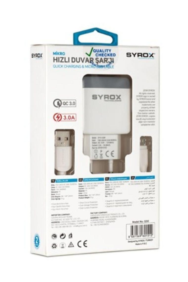 Hızlı Şarj Aleti Q30 Microusb 3.0a