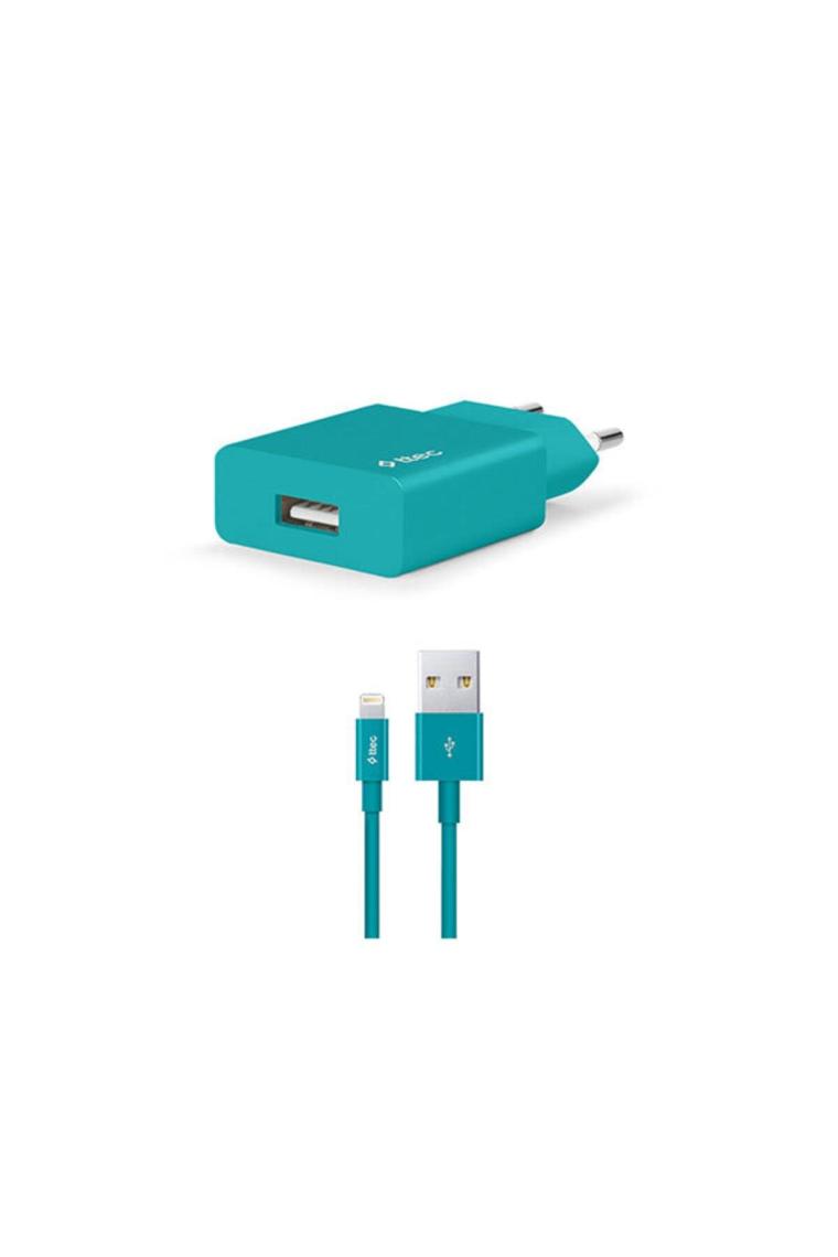 Ttec 2SCS20LTZ SmartCharger Şarj Aleti ve 2.1A Lightning Kablo Turkuaz