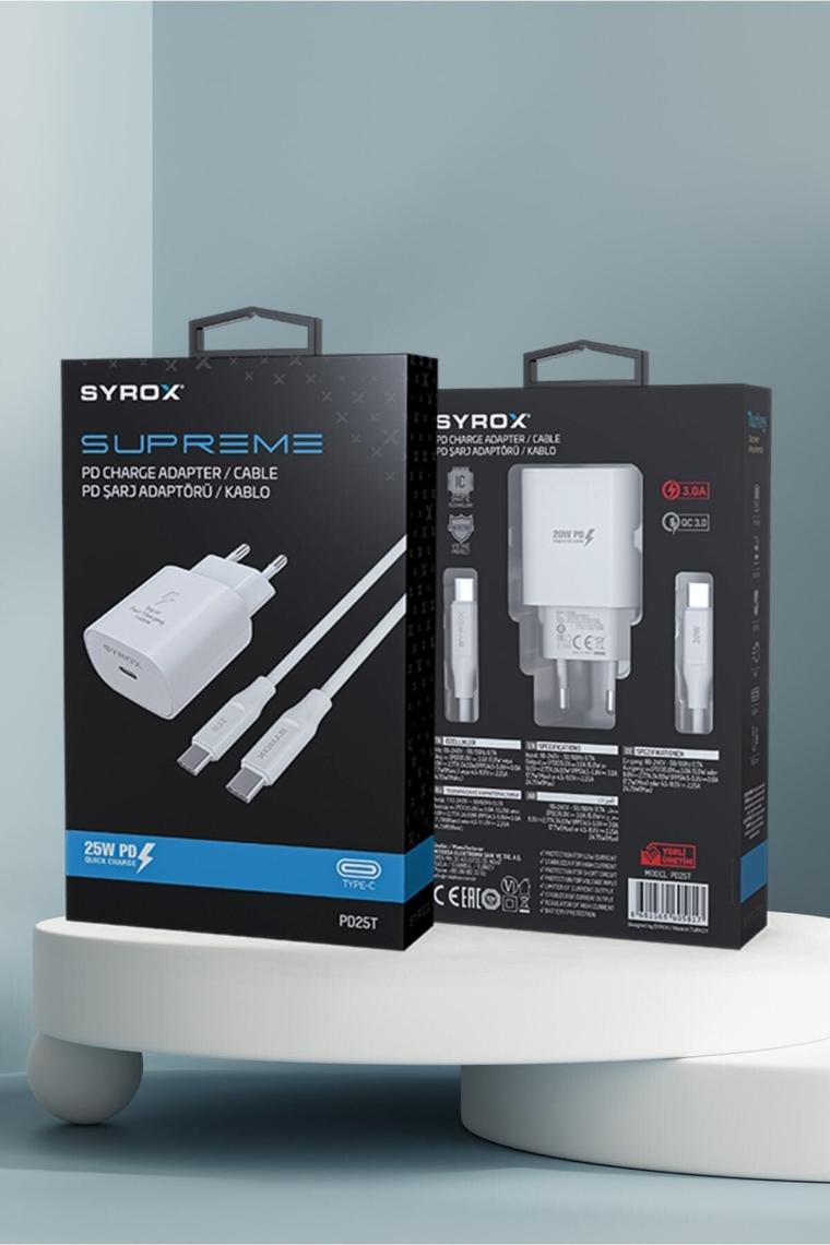 Pd25t Hızlı Şarj Type-c Başlık Giriş | Type-c Kablolu 25w 3.0 Amper Pd Ev Şarj Aleti