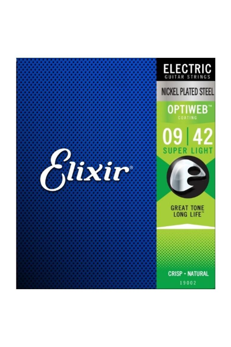 19002 Optiweb Elektro Gitar Teli 9-42 Super Light