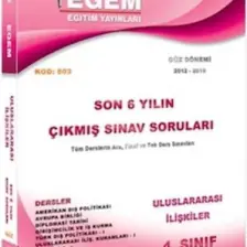 Egem Eğitim Yayınları AÖF 4. Sınıf Sosyoloji Konu Anlatımlı Soru Bankası Güz Dönemi - 7. Yarıyıl +Çıkmış Sorular