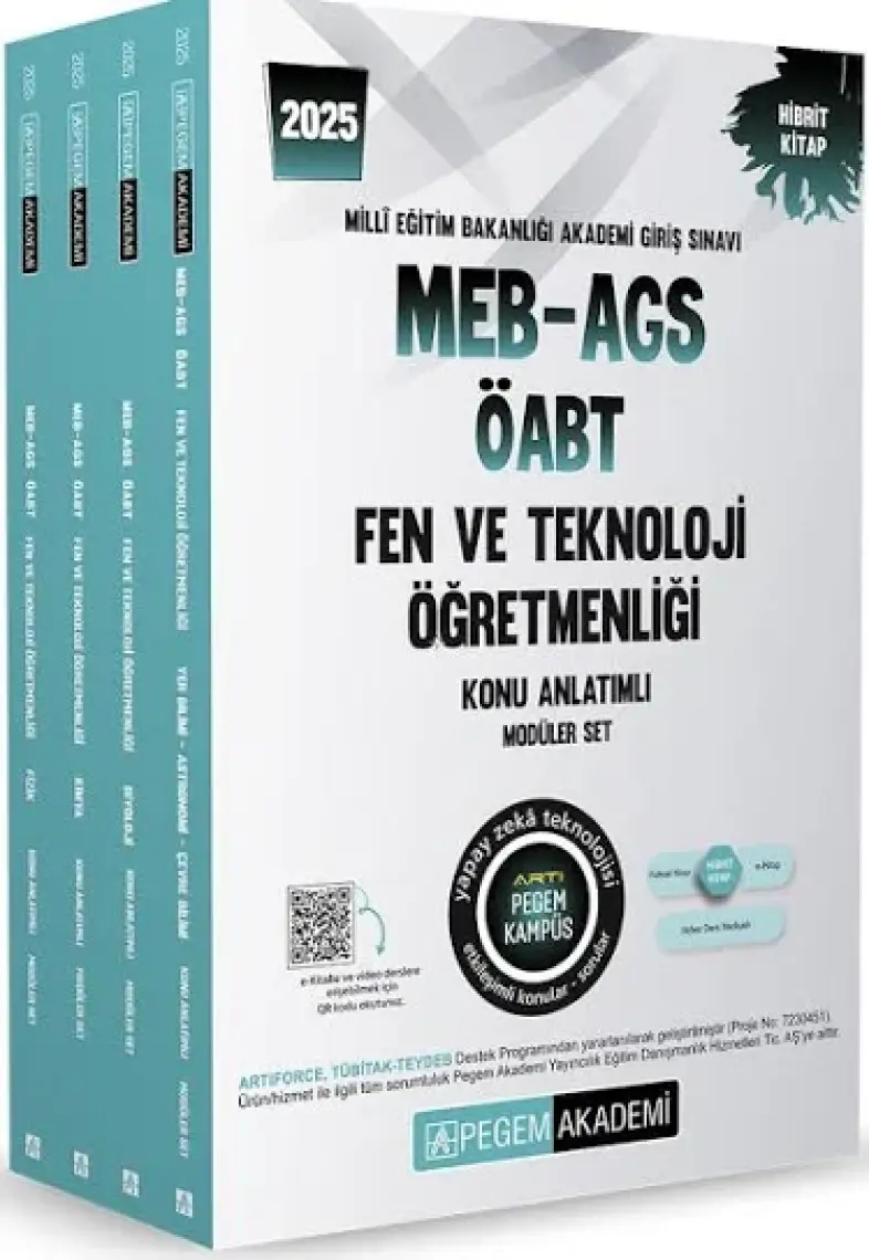 2025 MEB-AGS-ÖABT Fen ve Teknolojii Öğretmenliği Konu Anlatımlı M