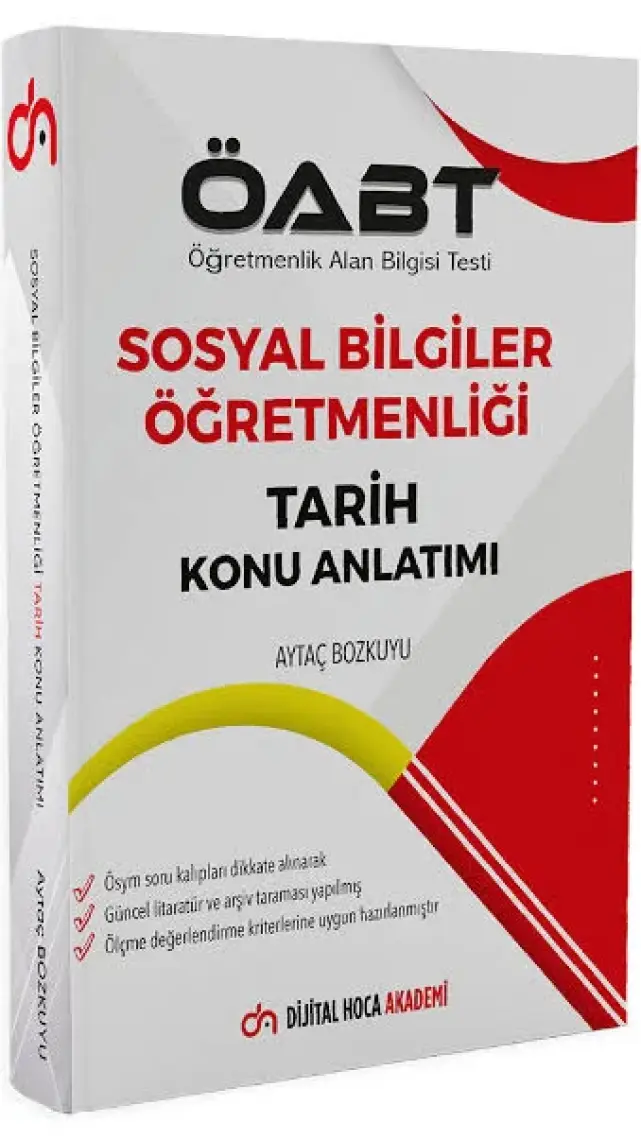 Dijital Hoca Akademi 2023 ÖABT Sosyal Bilgiler Öğretmenliği Tarih Konu Anlatımı