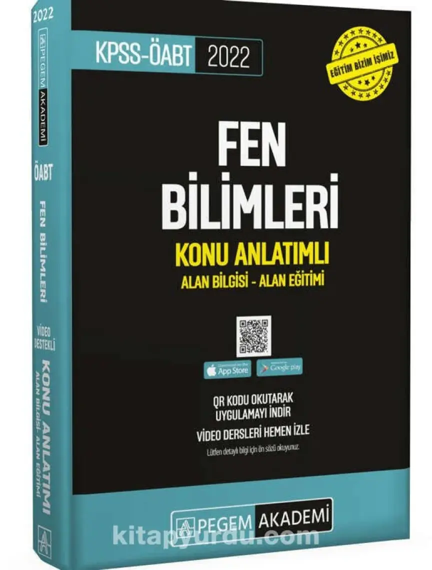 Pegem Akademi Yayıncılık 2022 KPSS ÖABT Fen ve Teknoloji Konu Anlatımlı