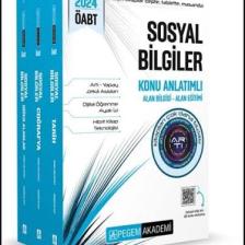 Pegem Akademi Yayıncılık 2024 KPSS ÖABT Sosyal Bilgiler Konu Anlatımlı (3 Kitap)