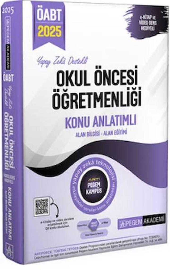 Pegem Akademi Yayıncılık 2025 KPSS ÖABT Okul Öncesi Öğretmenliği Konu Anlatımlı