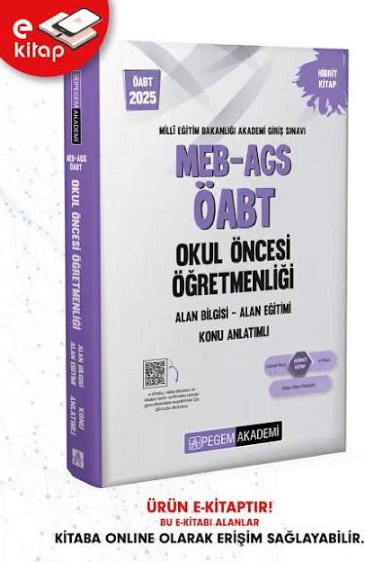 Pegem Akademi Yayıncılık 2025 KPSS ÖABT Okul Öncesi Öğretmenliği Konu Anlatımlı