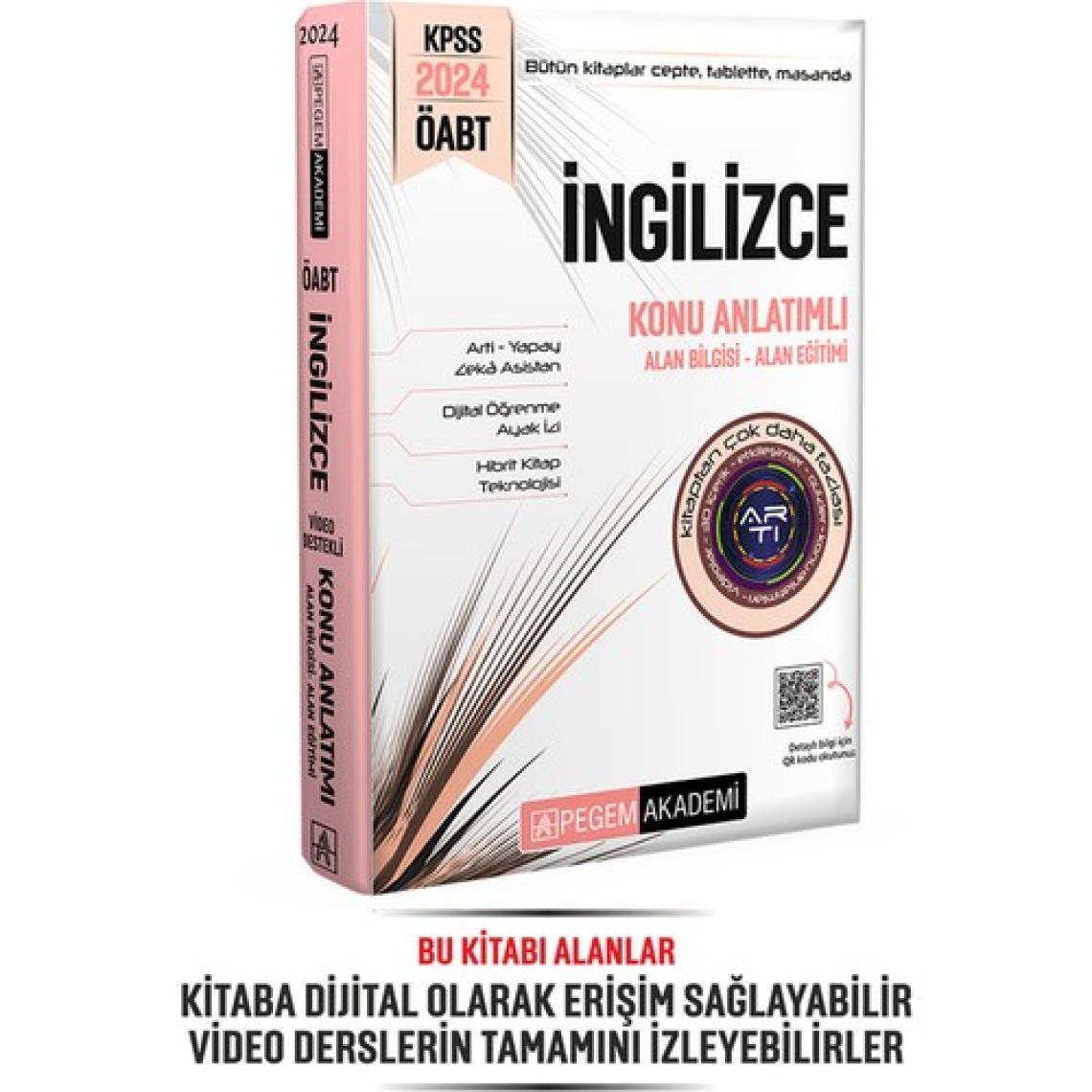 Pegem Akademi Yayıncılık KPSS 2024 ÖABT İngilizce Konu Anlatımlı