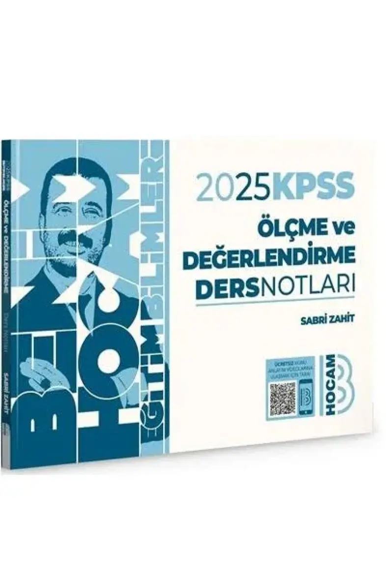 Benim Hocam Yayınları 2025 KPSS Eğitim Bilimleri Ölçme ve Değerlendirme Ders Notları