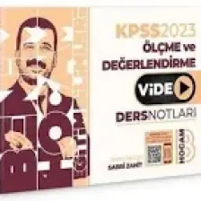 Benim Hocam Yayınları 2025 KPSS Eğitim Bilimleri Ölçme ve Değerlendirme Ders Notları