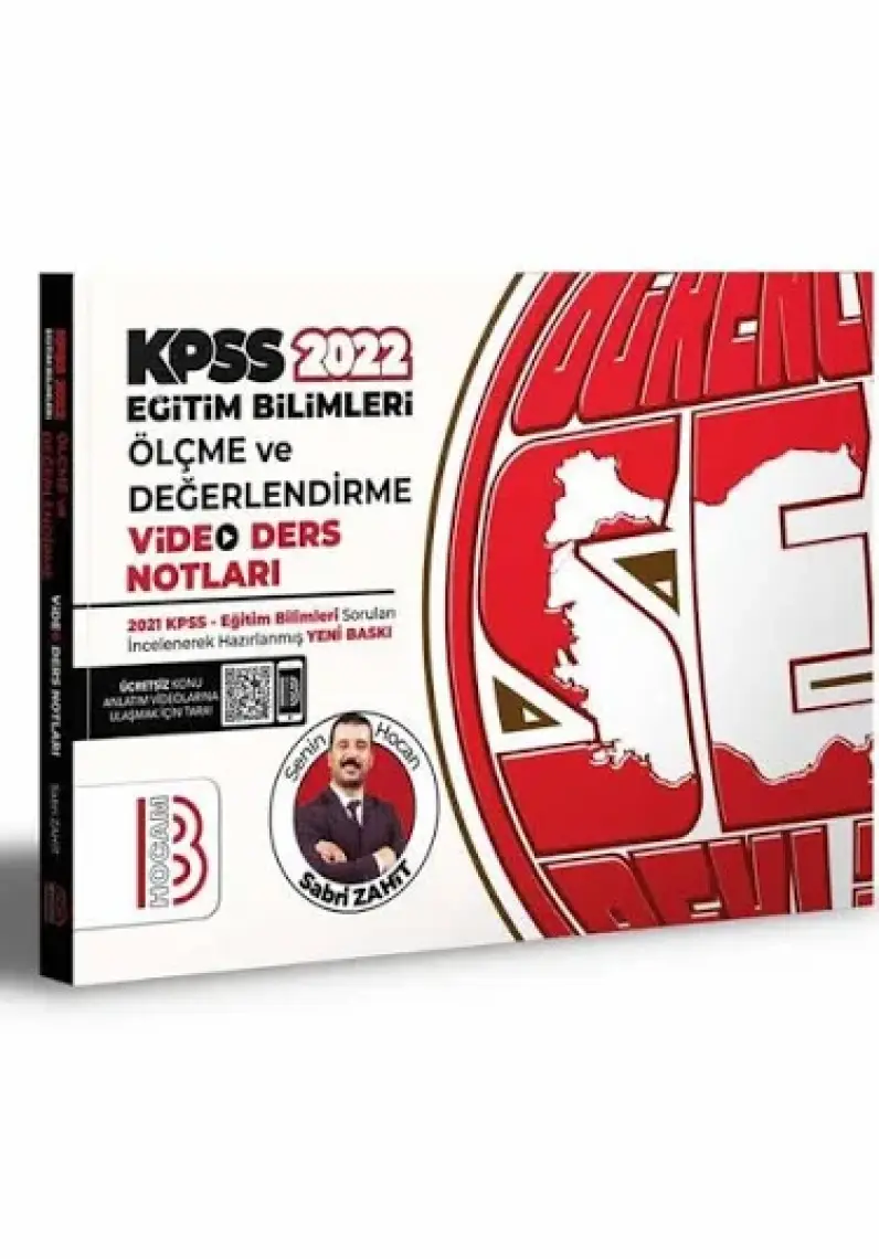 Benim Hocam Yayınları KPSS 2022 Eğitim Bilimleri Ölçme ve Değerlendirme Video Ders Notları