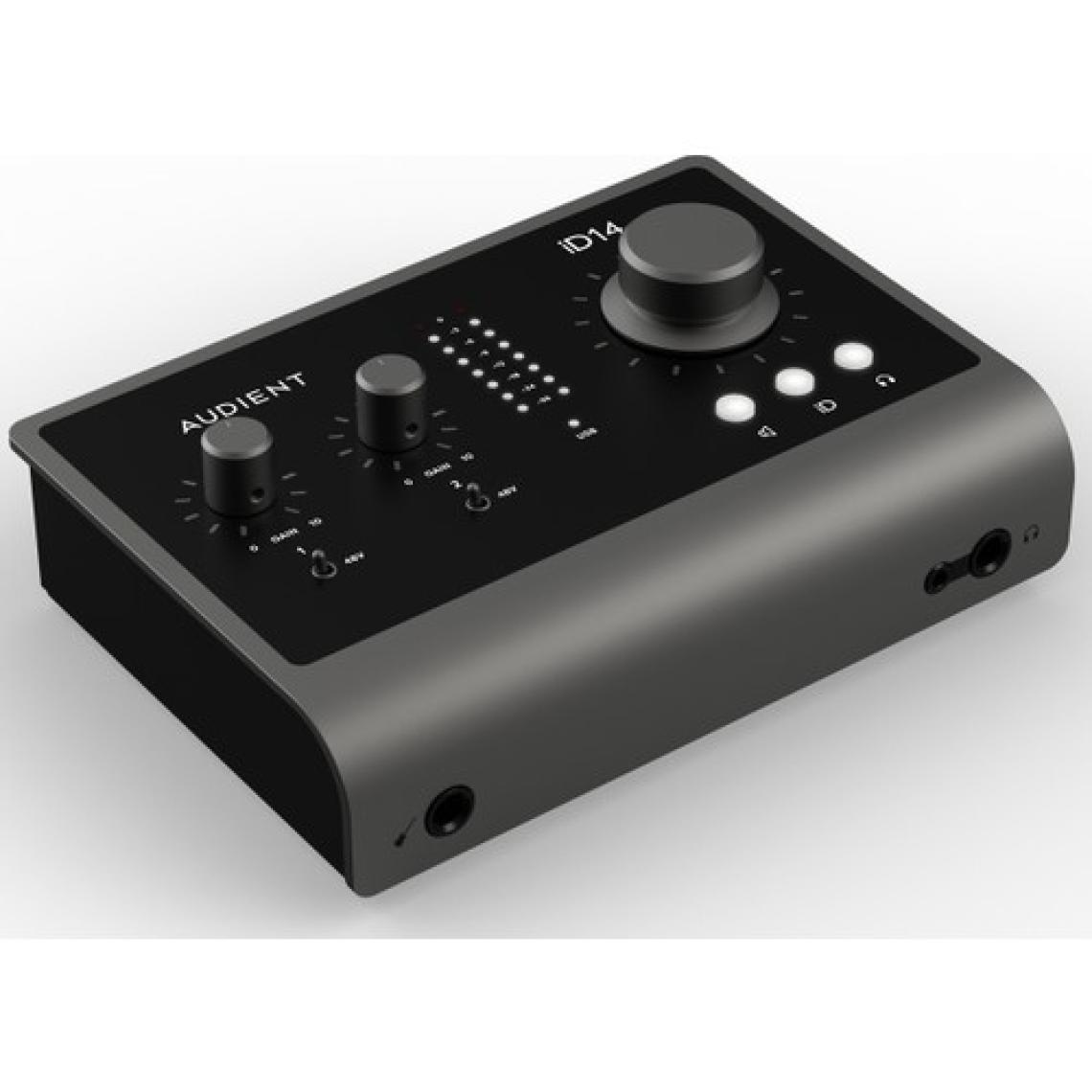 Audient İD14 Mkıı Yüksek Kalite Usb-C Ses Kartı: 10-Giriş/6-Çıkış 24BIT/96KHZ Burr Brown Ad/da Çeviriciler + 2x Class-A Audient Konsol Mikrofon Preamp + Jfet Dı + 8-Kanal Adat Girişi