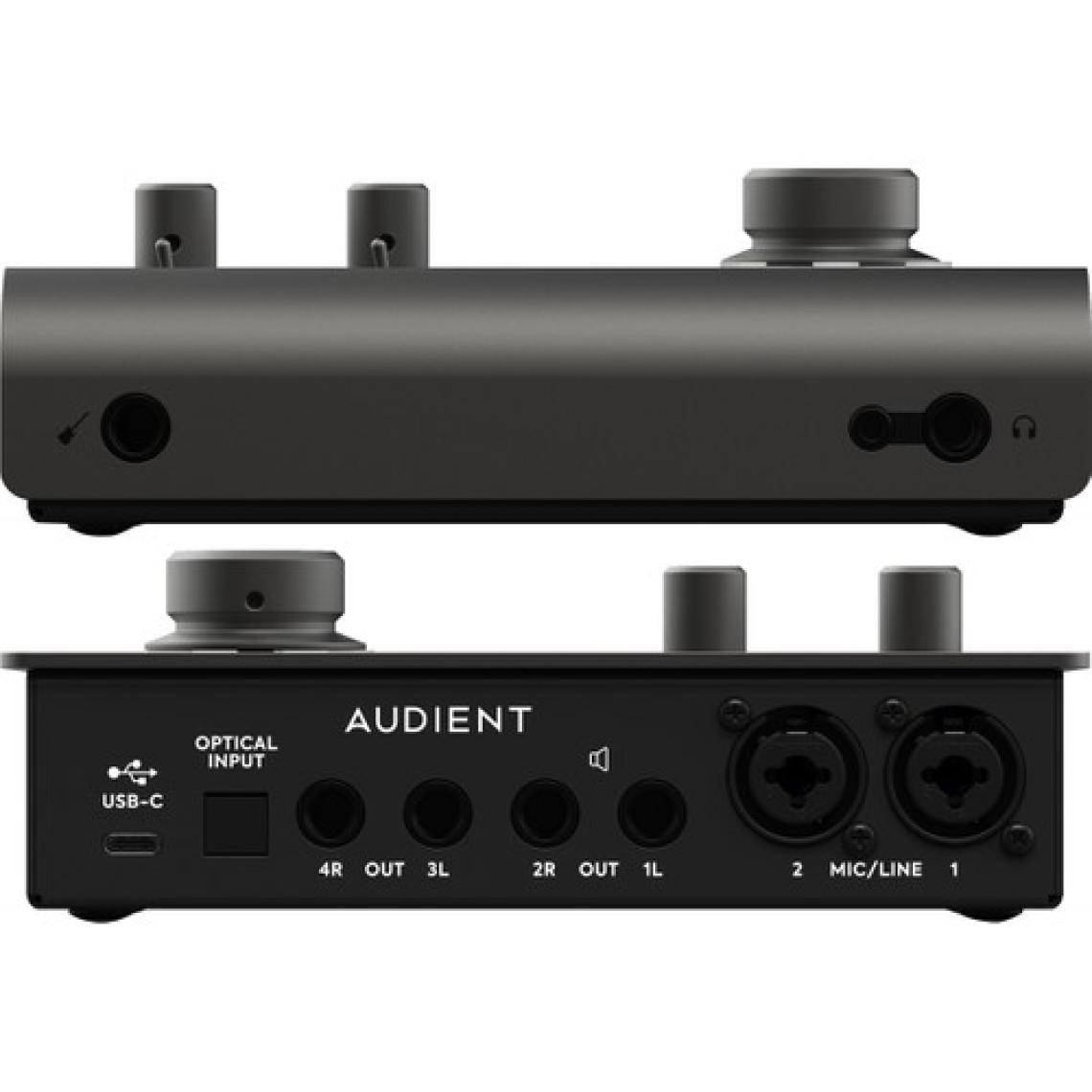 Audient İD14 Mkıı Yüksek Kalite Usb-C Ses Kartı: 10-Giriş/6-Çıkış 24BIT/96KHZ Burr Brown Ad/da Çeviriciler + 2x Class-A Audient Konsol Mikrofon Preamp + Jfet Dı + 8-Kanal Adat Girişi