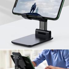 Buffer Buffer® Siyah Aynalı Cep Telefonu Sabitleyici Stand Katlanabilir Ayarlanabilir Telefon Standı