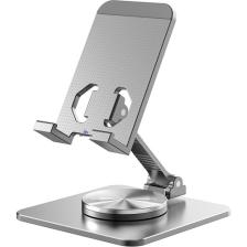 Dexmon Metal Katlanabilir Masaüstü Telefon Tutucu Tablet Standı 360 Derece Dönen Ayarlanabilir