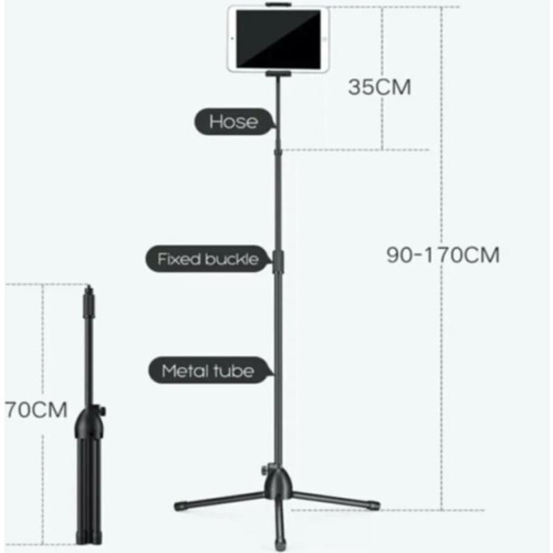Asfal 170 cm  Ipad, Tablet ve Telefon Tutucu Stand Esnek Tripod Ayak 360 Döner Başlıklı Yatay ve Dikey Kullanılır
