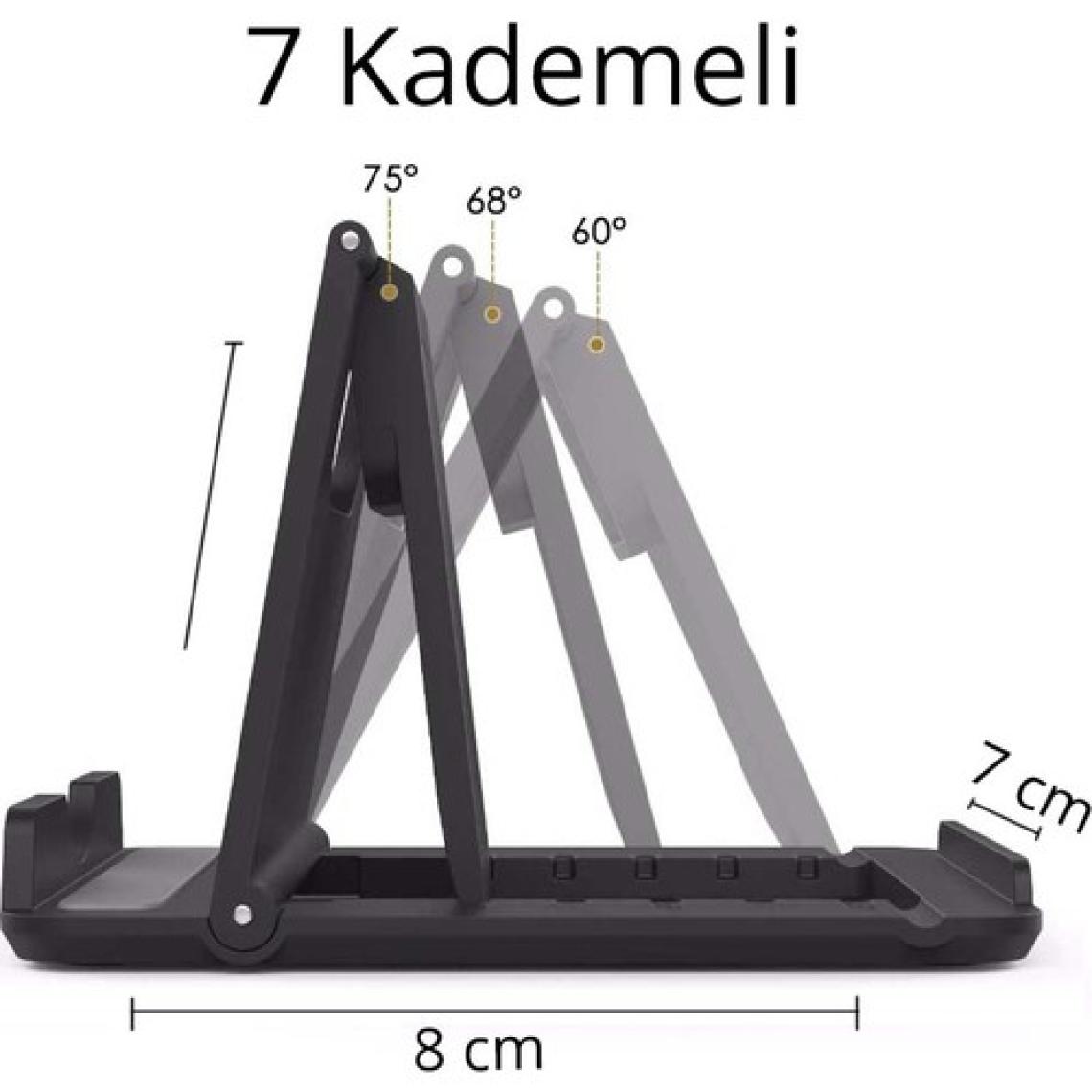 The Wlue Masaüstü Mini Telefon ve Tablet Tutucu Stand 7 Kademeli