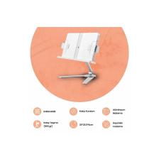 Npo STD007 Okuma Açısı Ayarlı Koruma Kıskkaçlı Alüminyum&abs Kitap/tablet/dergi Standı Modern Rahle