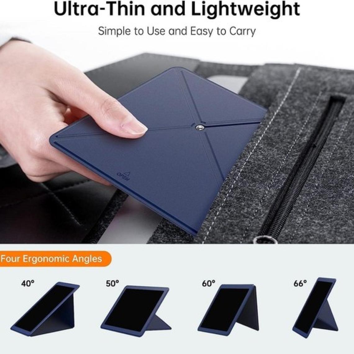 Novoo RT10 Açı Ayarlı Katlanabilir 10" Inç ve Üzeri Için Ultra Slim Tablet Standı Lacivert