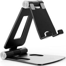 The Wlue Masaüstü Metal Tablet ve Telefon Tutucu Stand Katlanabilir 270° Hareketli Siyah