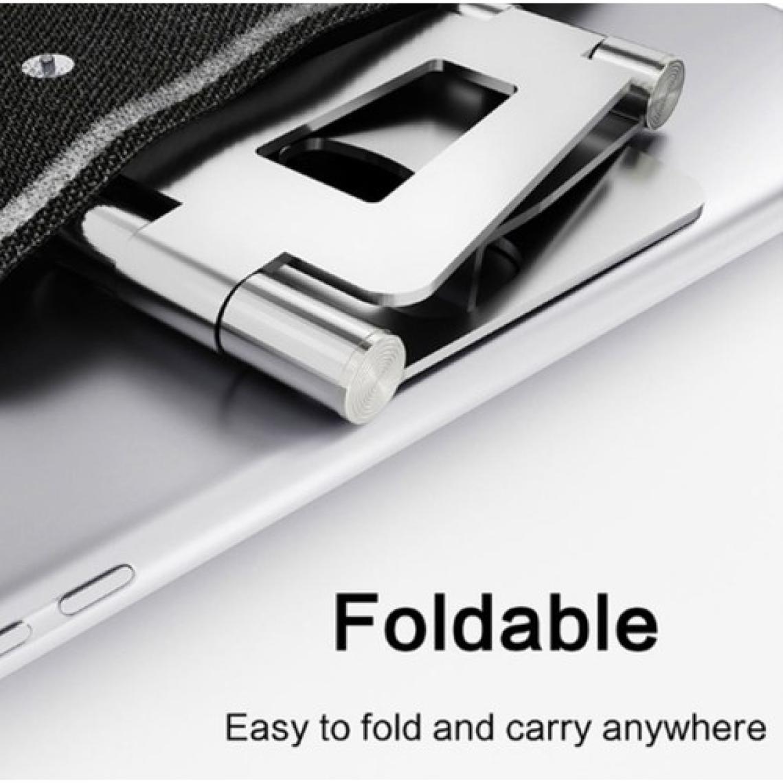 The Wlue Masaüstü Metal Tablet ve Telefon Tutucu Stand Katlanabilir 270° Hareketli Siyah
