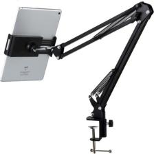 Asfal Masaüstü Metal Telefon ve Tablet Standı  Süspansiyonlu  6" 11"   Esnek Uzun Kollu 360 Derece Dönen