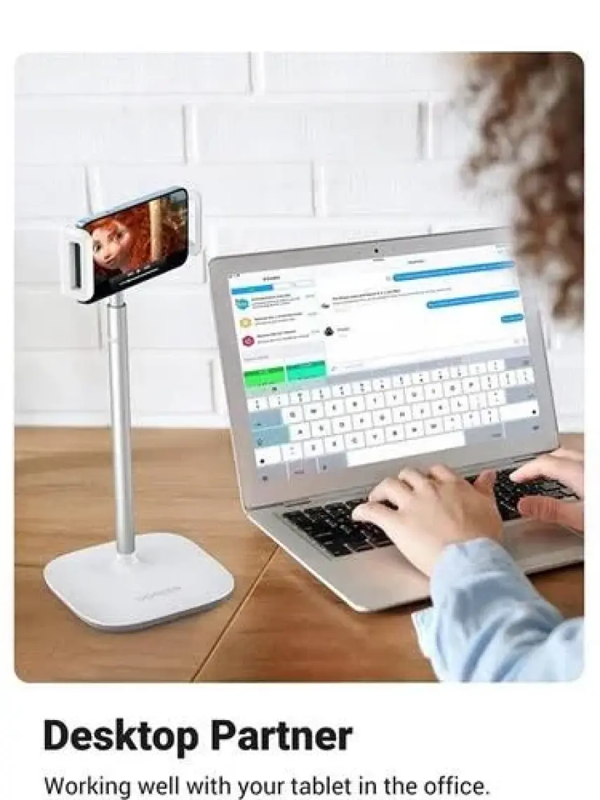 Ugreen Ayarlanabilir Masaüstü Cep Telefonu Standı Beyaz