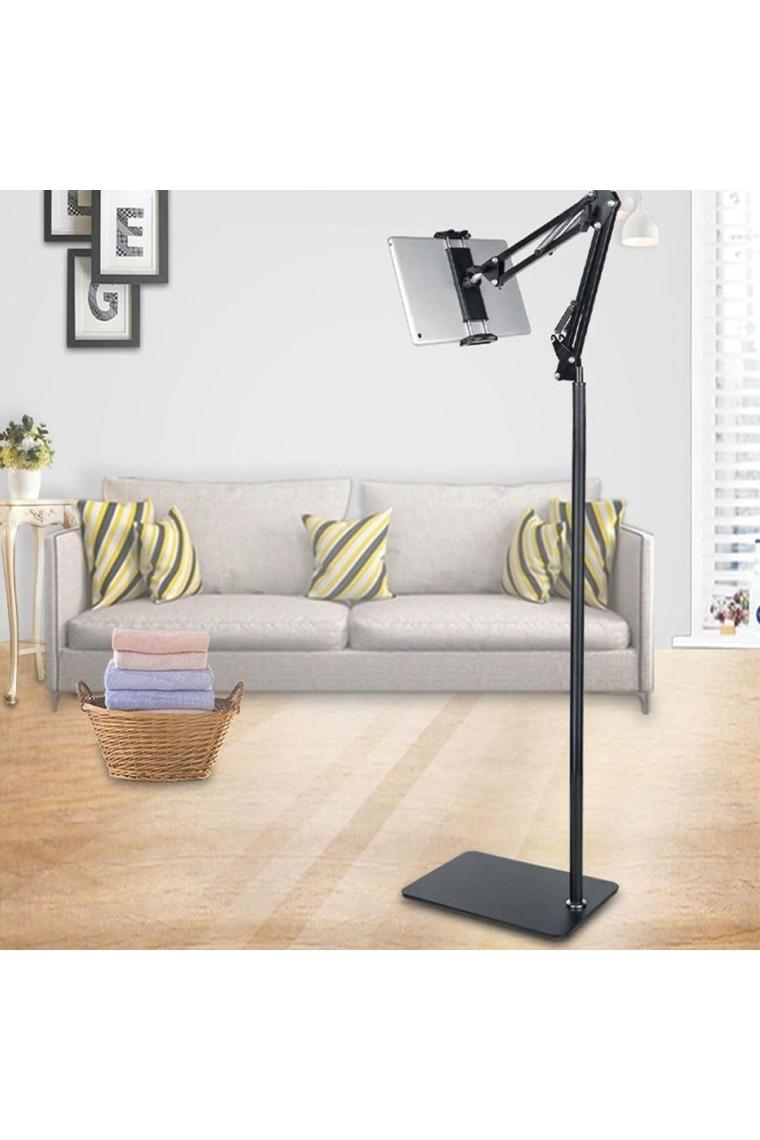 Upway Tablet Telefon Zemin Standı 175CM Universal 360 Derece Hareketli 4-11 Inç Uyumlu