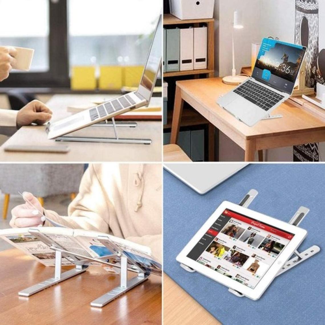 Hobimtek HT-119 Katlanır Alüminyum Laptop ve Tablet Standı Çift Kenetli Sağlam Versiyon