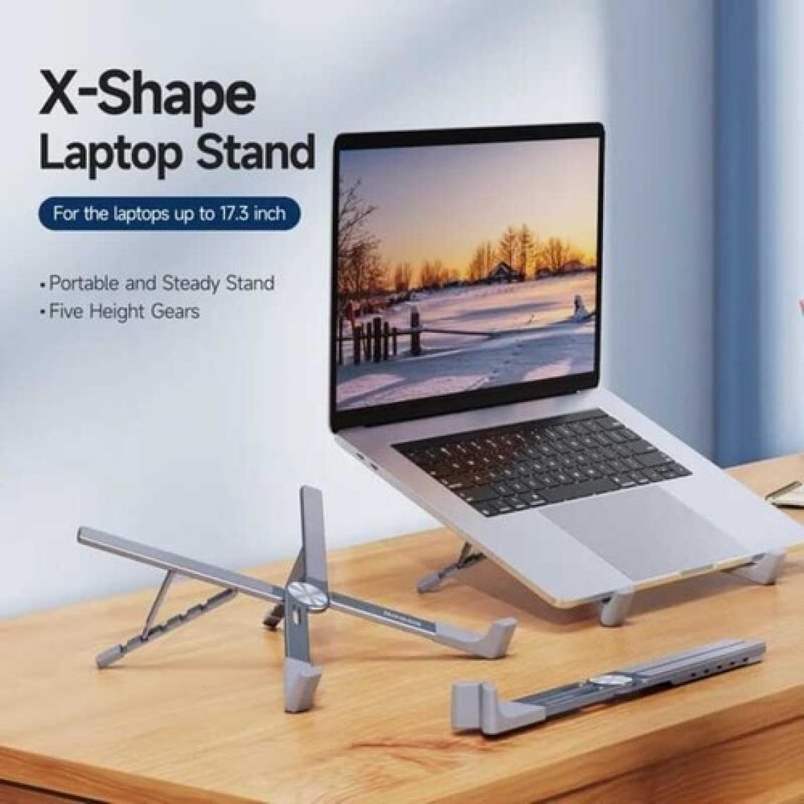 Asfal 5 Kademeli Yükseklik Ayarlı Katlanabilir Masaüstü Alüminyum Telefon, Tablet ve Laptop Standı