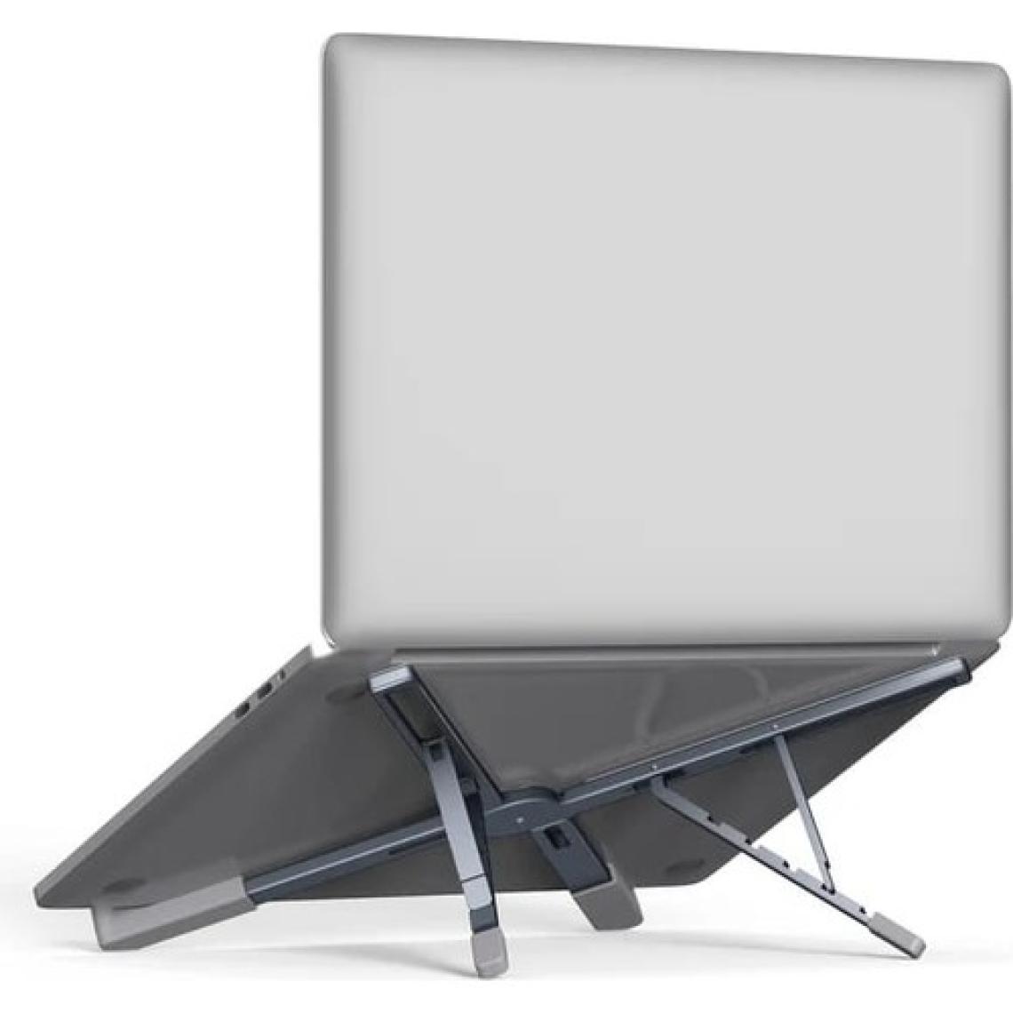 Asfal 5 Kademeli Yükseklik Ayarlı Katlanabilir Masaüstü Alüminyum Telefon, Tablet ve Laptop Standı