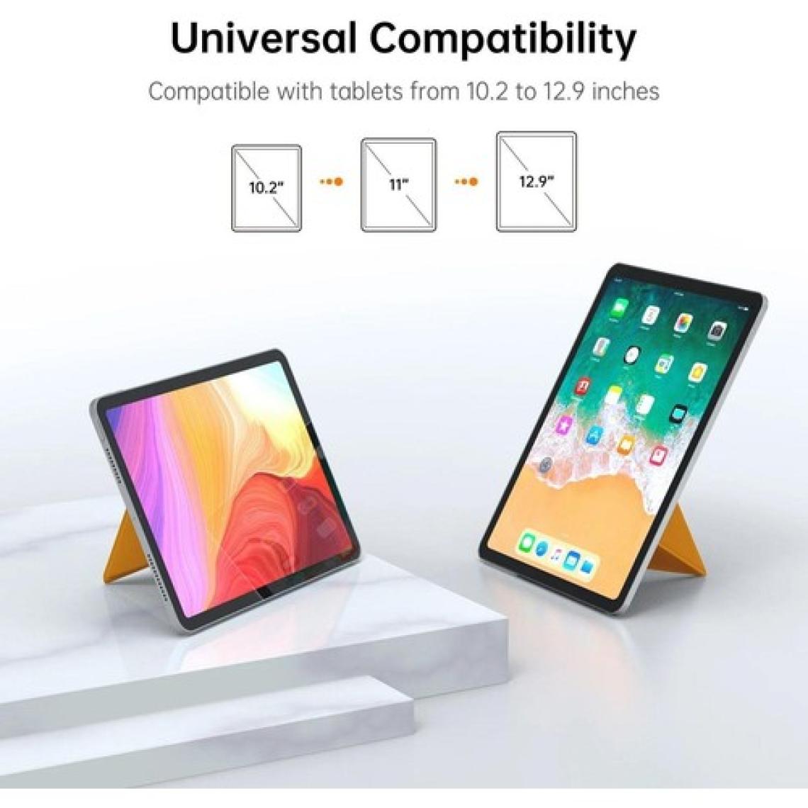 Novoo RT10 Açı Ayarlı Katlanabilir 10" Inç ve Üzeri Için Ultra Slim Tablet Standı Turuncu