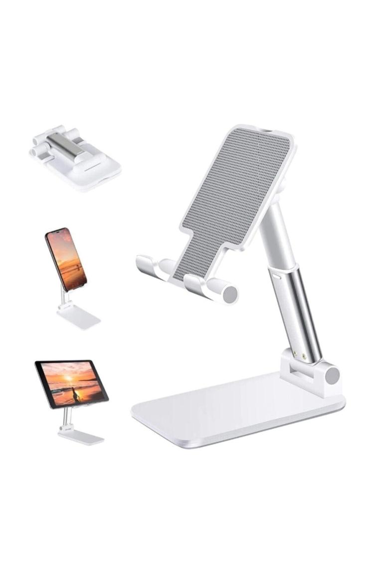 Asfal Iki Kademeli Ayarlanabilir Katlanabilir Tablet ve Telefon Tutucu Stand