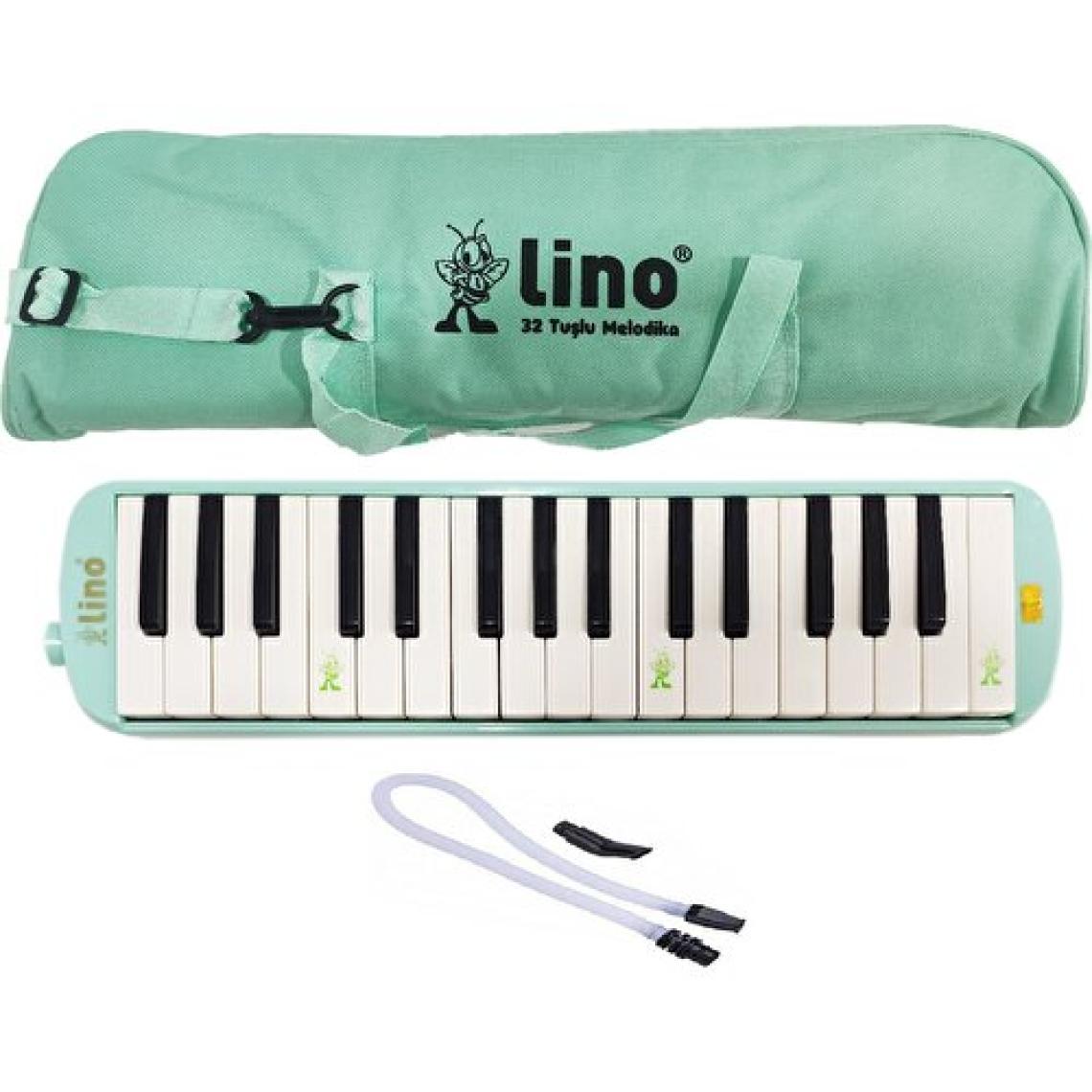 Lino LN-32 Çantalı Pastel Yeşil 32 Tuşlu Melodika