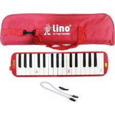 Lino LN-32 Çantalı Kırmızı 32 Tuşlu Melodika