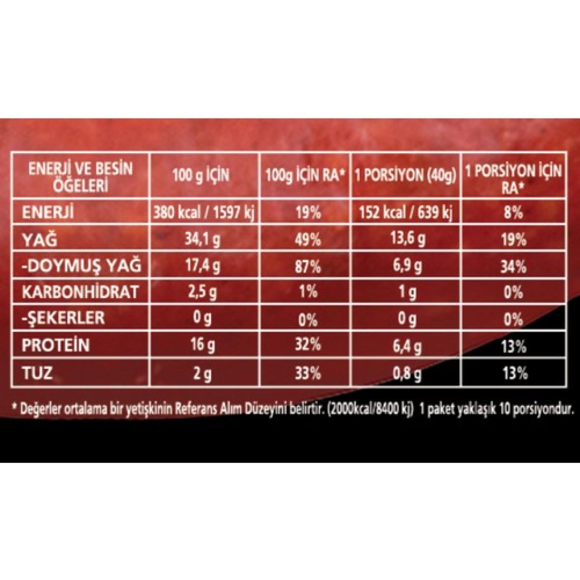 Erşan Klasik Dana Fermente Sucuk 450 - 480 gr