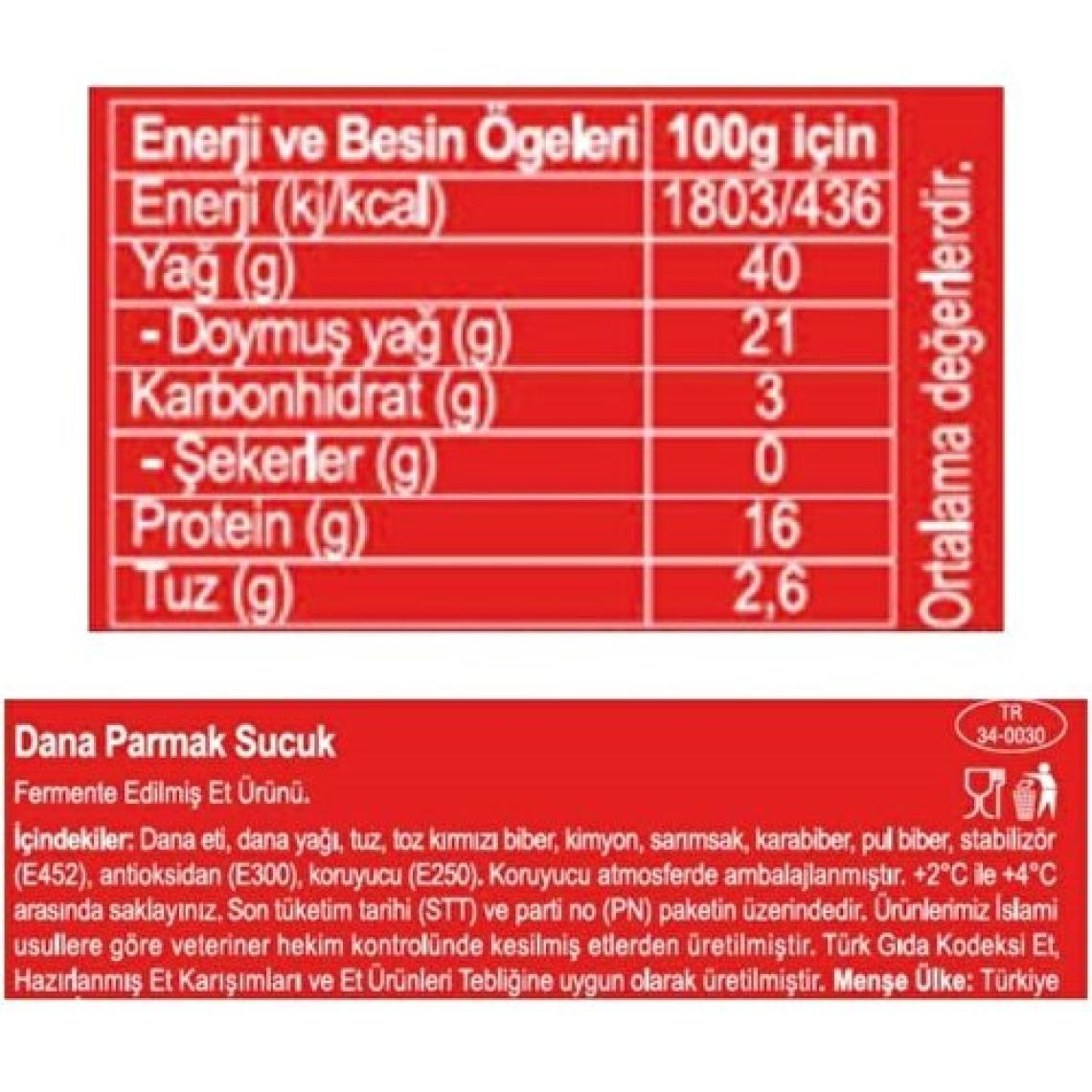 Apikoğlu Parmak Fermente Sucuk 200 gr