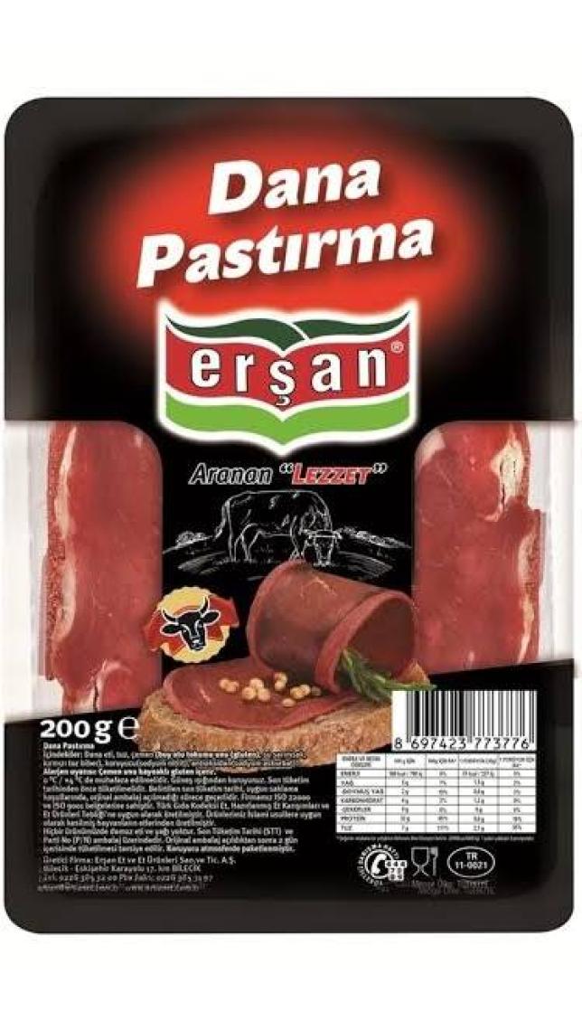 Erşan Yemeklik Pastırma 200 gr