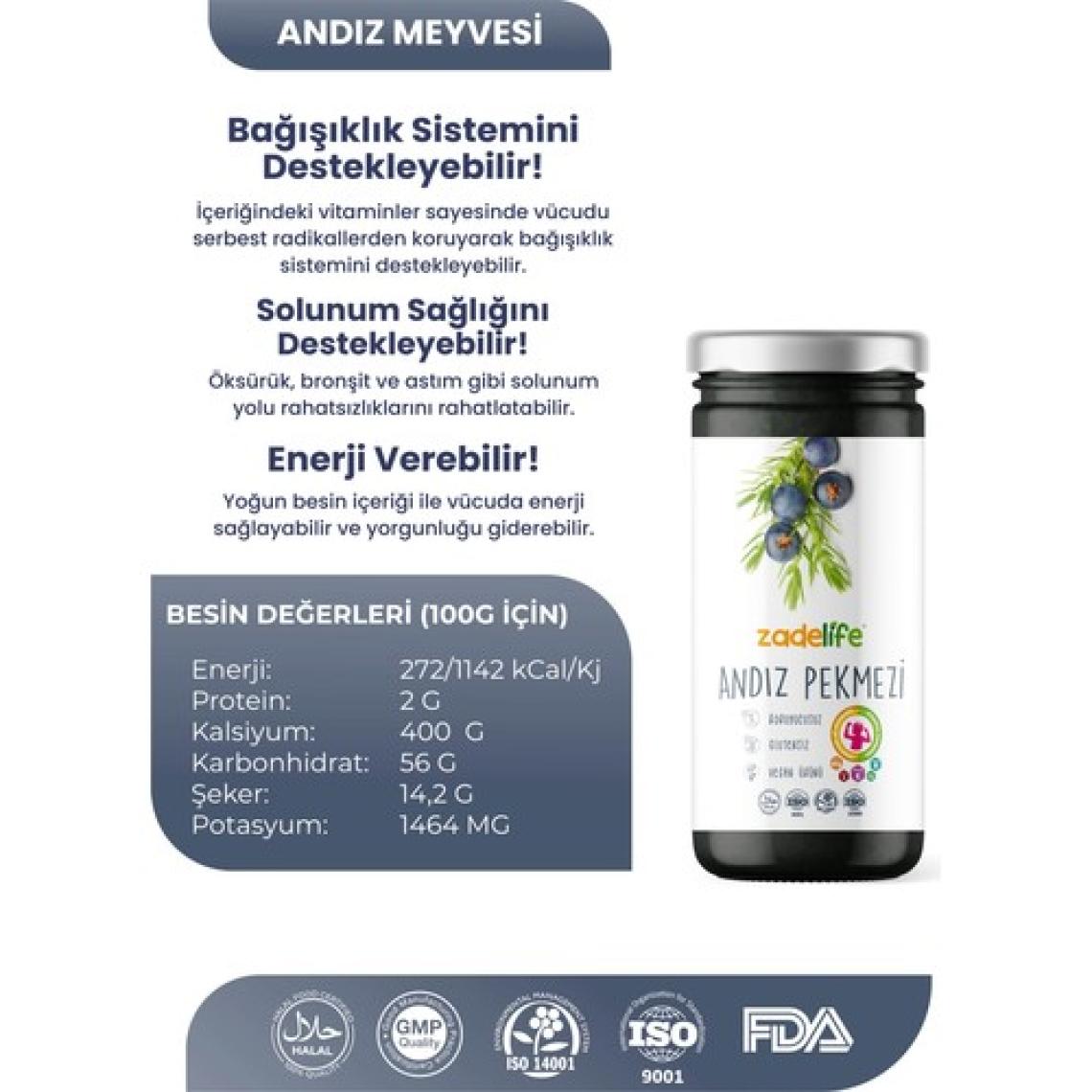 Zadelife Andız Pekmezi Net 315 gr