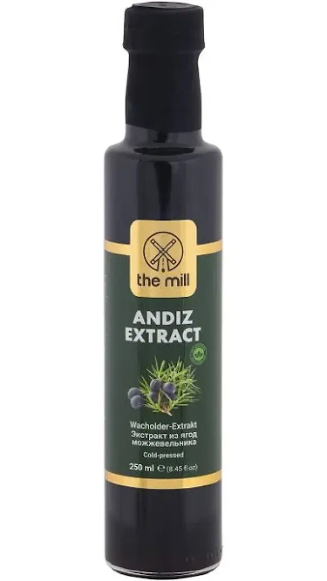 The Mill Andız Özü 250 ml Cam Şişe - Soğuk Sıkım - İlave Şeker İçermez - Rafine Şekere Sağlıklı Alternatif