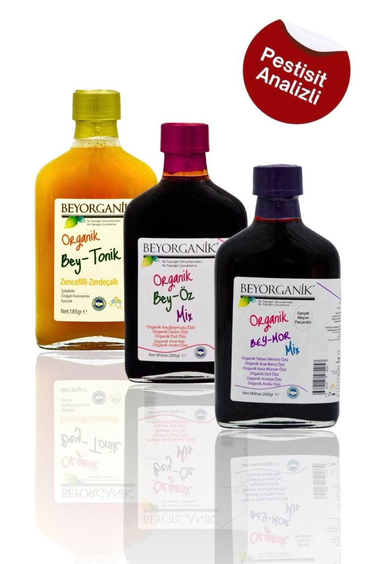 Beyorganik Organik BEY TONİK / BEY MOR / BEY-ÖZ Miks 3*lü Set
