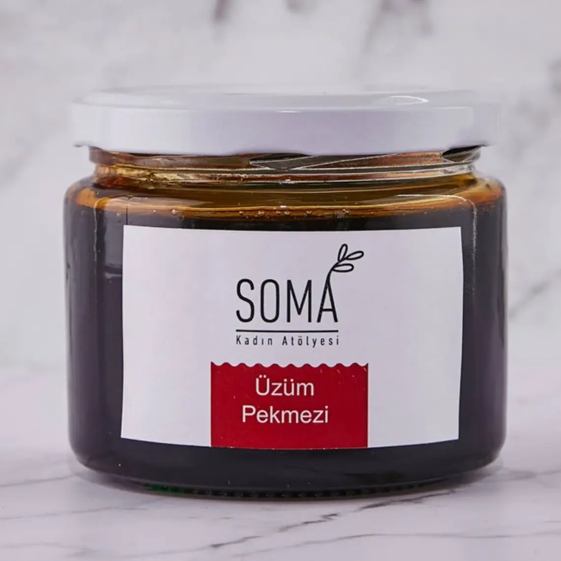 Soma Kadın Atölyesi Üzüm Pekmezi Katkısız Ev Yapımı 330 gr Cam Kavanozda