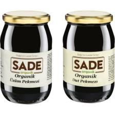 Sade Organik Üzüm Pekmezi 460gr + Sade Organik Dut Pekmezi 460gr