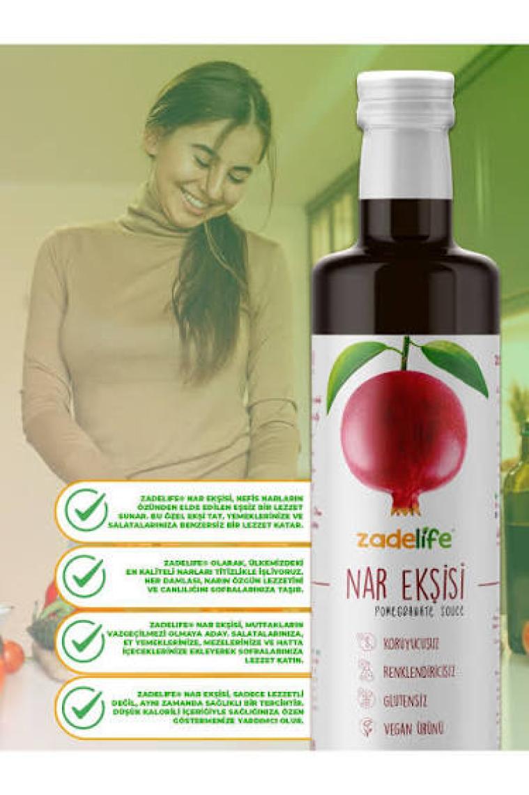 Zadelife Organik Nar Ekşisi 700 Gr