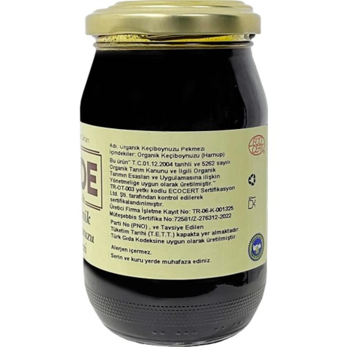 Sade Organik Keçiboynuzu Pekmezi 460 gr