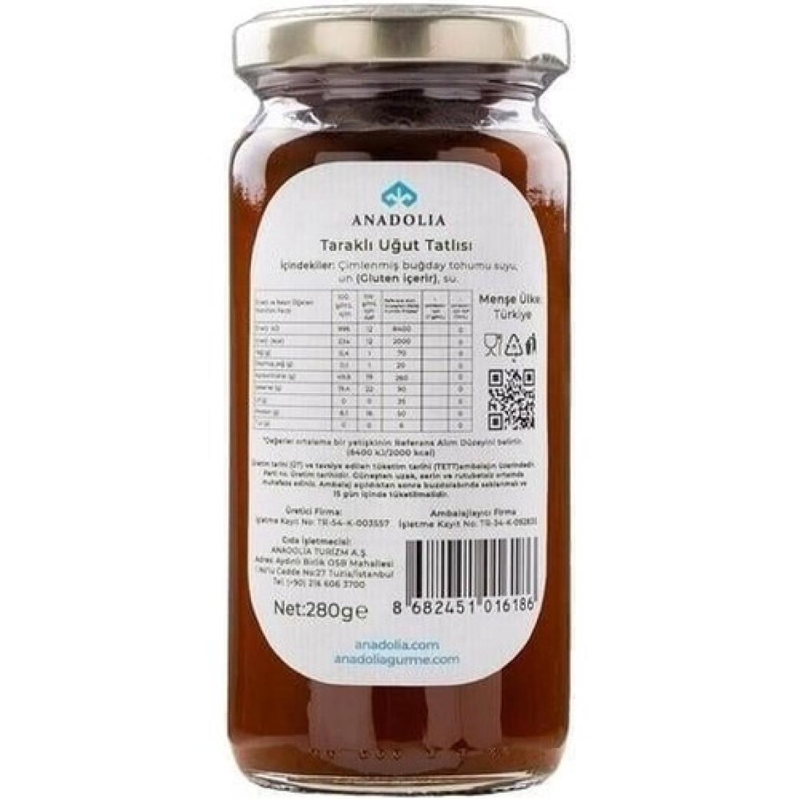 Anadolia Taraklı Uğut  Nevruz Tatlısı Buğday Çimi Marmelatı 280 gr