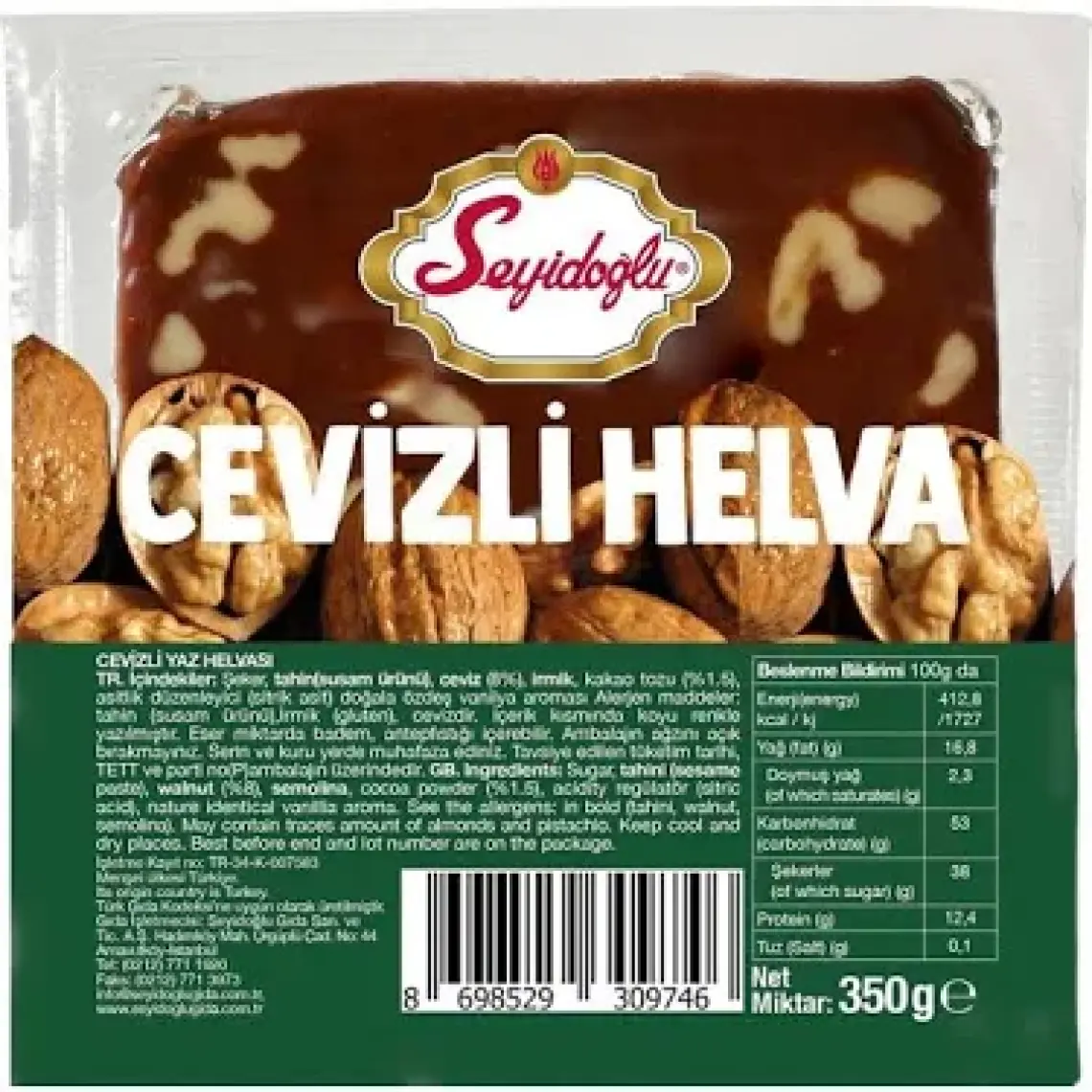 Seyidoğlu Yaz Helvası Cevizli 350 gr