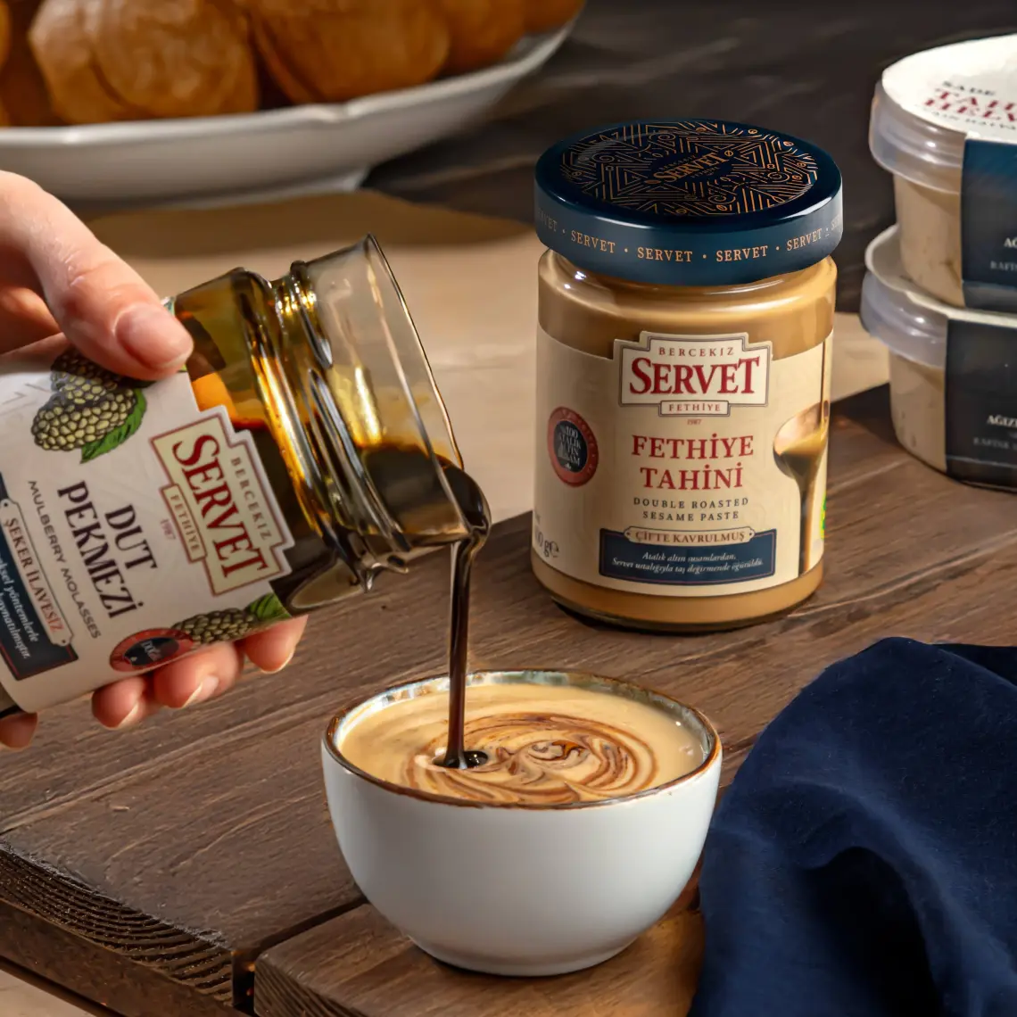 Bercekız Servet Şekerleme Çifte Kavrulmuş Taze Fethiye Tahini - 300 gr
