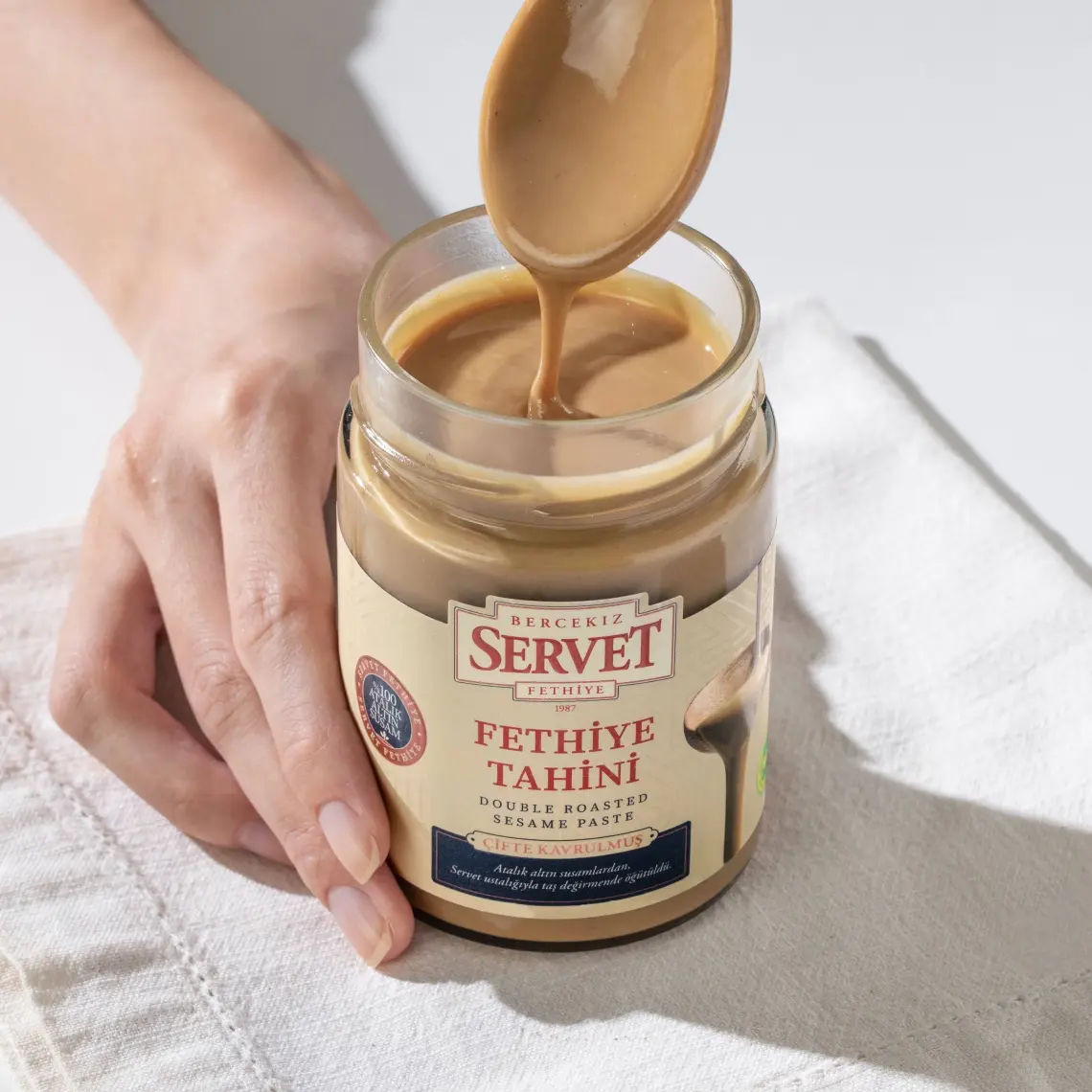 Bercekız Servet Şekerleme Çifte Kavrulmuş Taze Fethiye Tahini - 300 gr